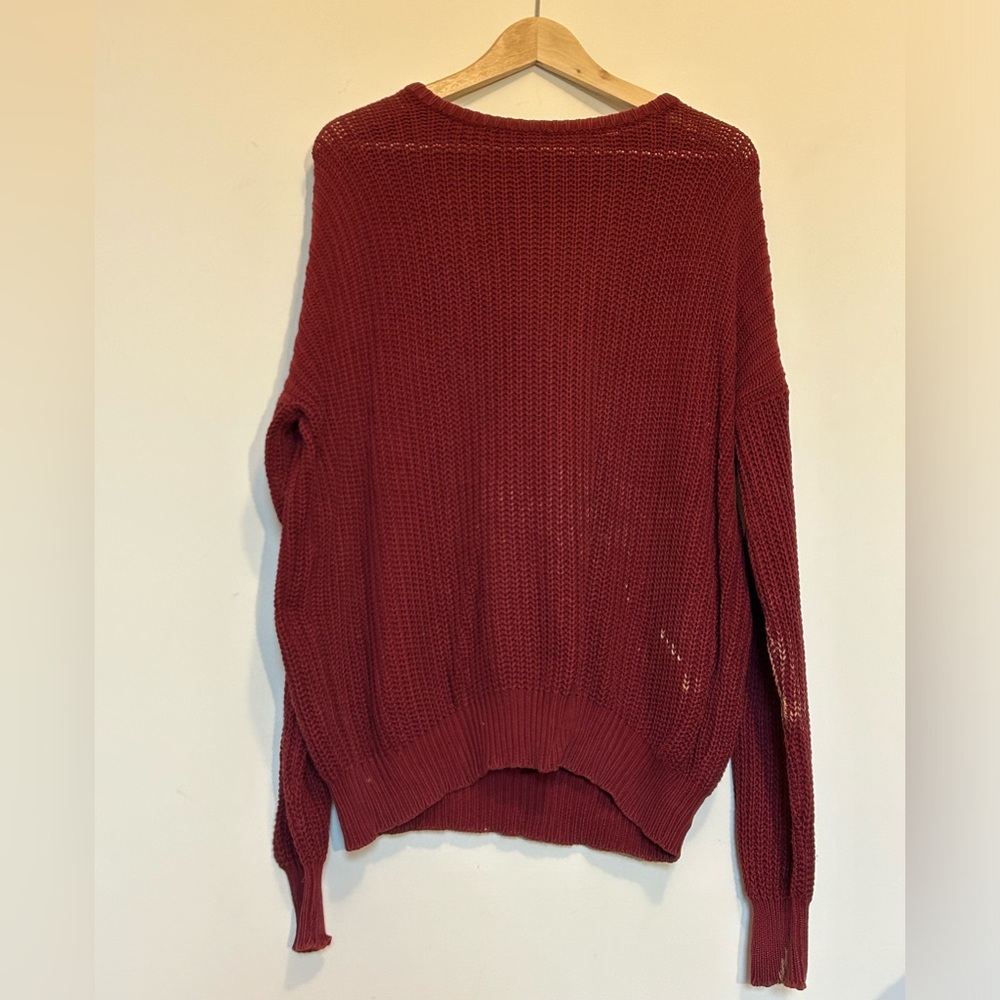 Maroon Studio Sweater (American Apparel)